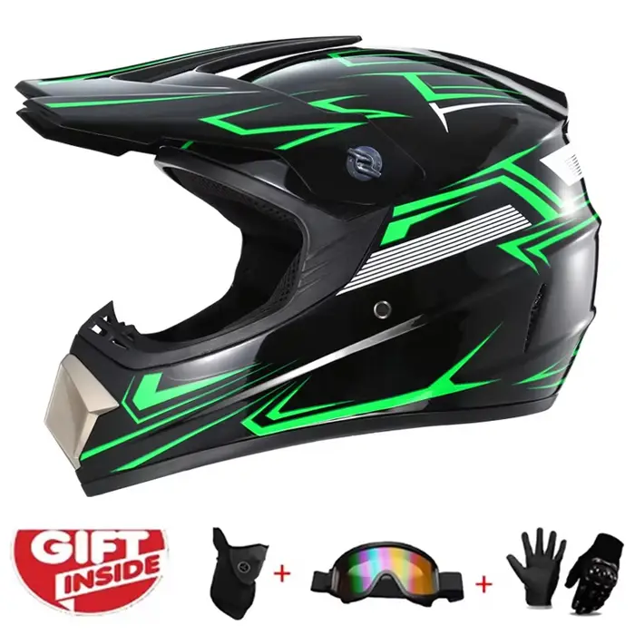 Casque de moto tout-terrain pour enfants – Approuvé DOT pour le motocross, le vélo de cross et de cr
