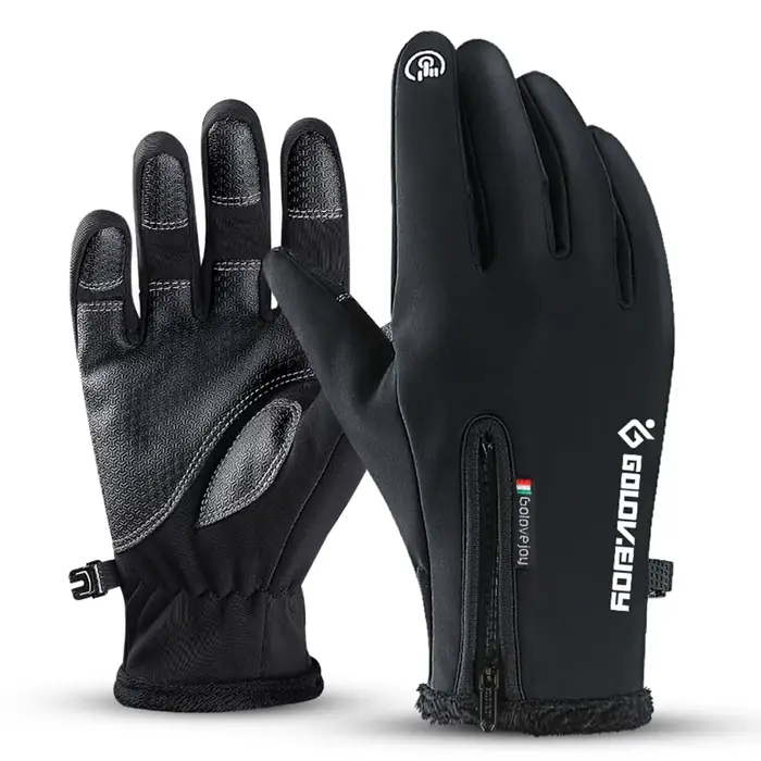 Gants de Moto gants de Moto hiver thermique doublé polaire hiver résistant à l'eau écran tactile ant