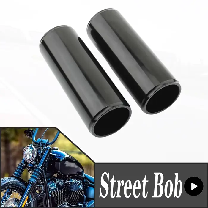 Couvercle d'amortisseur supérieur coulissant de botte de fourche avant de moto en aluminium pour Har
