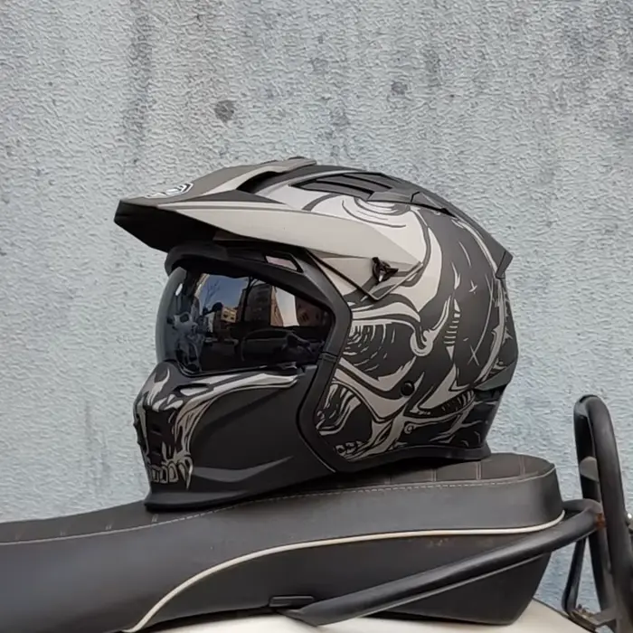 Nouveau Casque de Moto Vintage