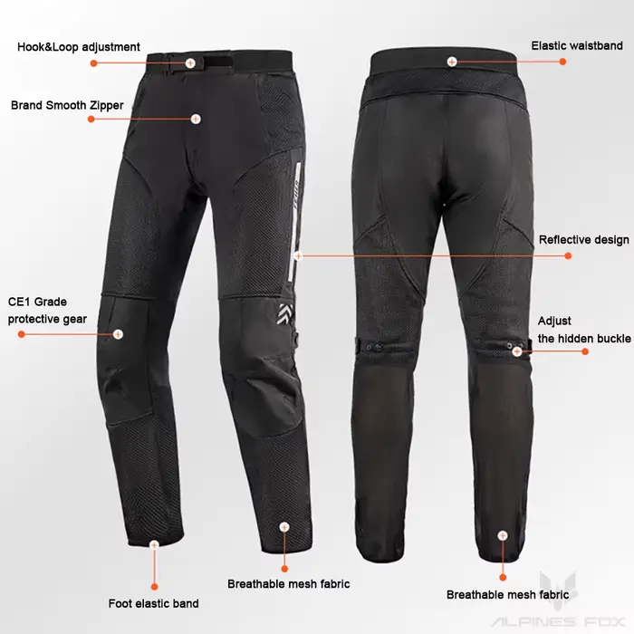 Nouveau pantalon d'équitation de Moto hommes Protection