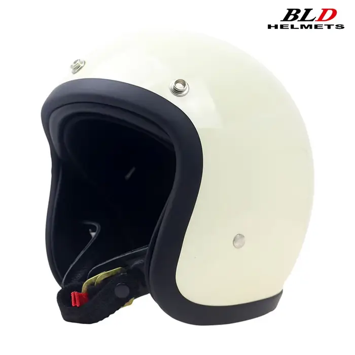 BLD TT & COCASCOS 500TX casque rétro à carreaux classique noir blanc unisexe casque de Moto Vintage