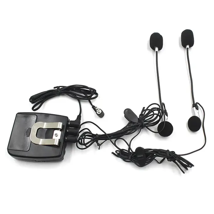 Casque de moto casque haut-parleurs cavalier vers passager casque de moto Interphone moto casque fil