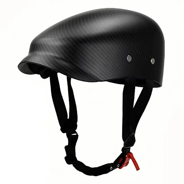 D'expériences de moto demi-visage pour hommes et femmes, casque de chapeau de béret rétro vintage ap