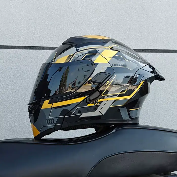 Casque de moto complet pour hommes et femmes