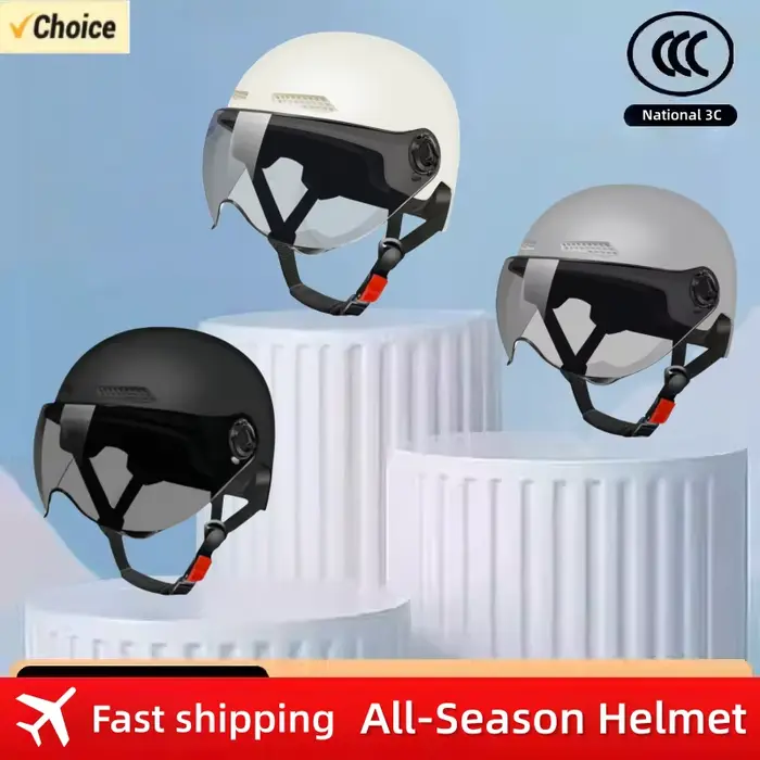 Casque de moto rétro pour homme