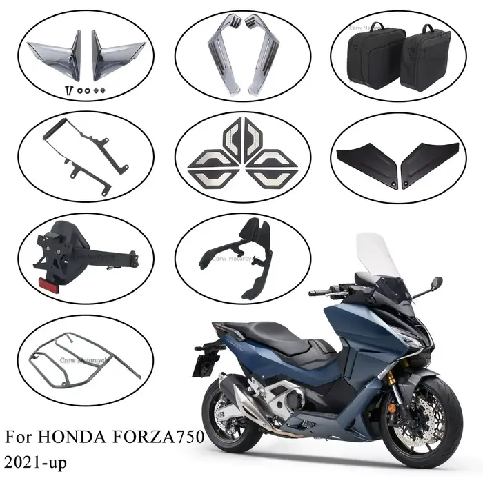 Kit de déflecteurs de moto gauche/droite, pour HONDA FORZA750 2021 – 20202, sacoches latérales en pl
