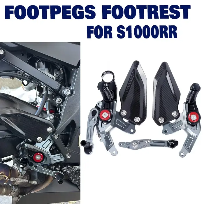 Repose-pieds réglables en fibre de carbone pour moto BMW S1000RR S 1000 RR 2015-2018