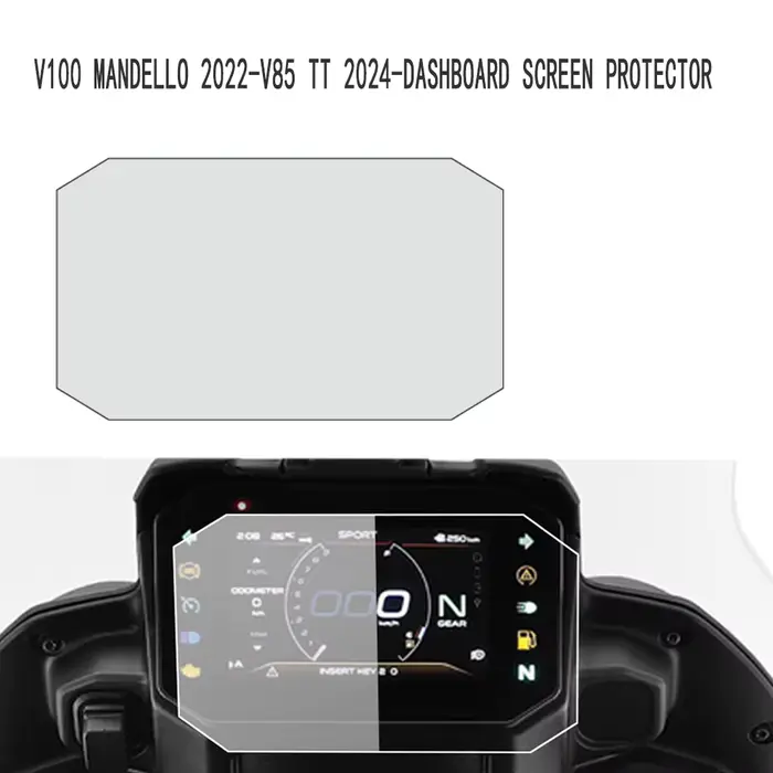 Protection d'écran anti-rayures pour tableau de bord de moto Transalp 2025, Moto Guzzi V100 Mandello