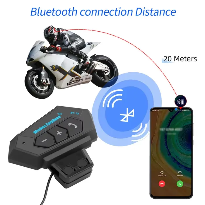 Casque de moto Bluetooth sans fil