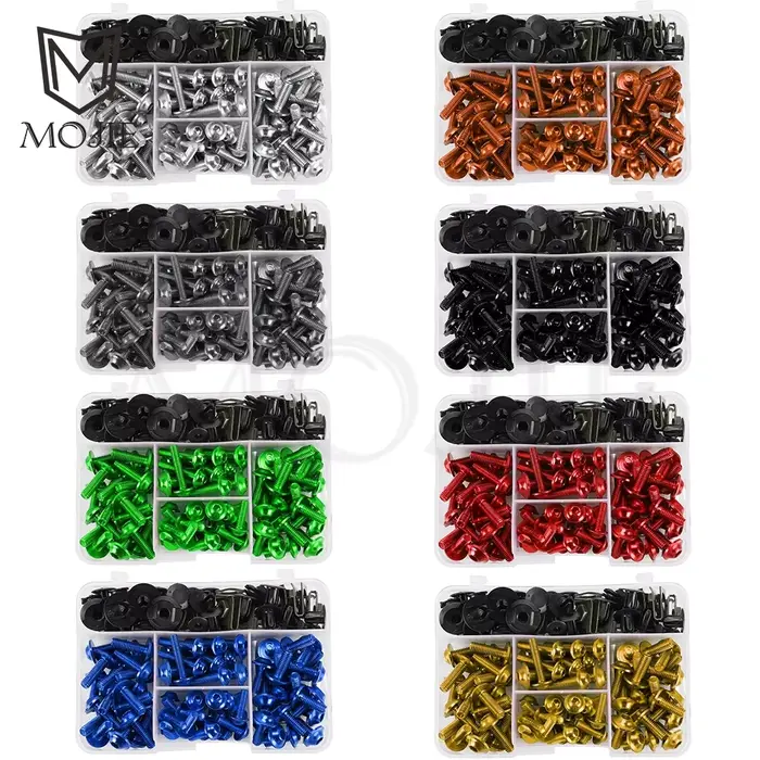 Kit complet de boulons de carénage pour moto