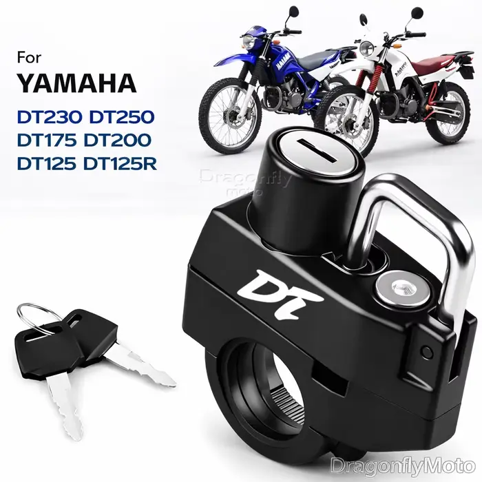 Verrou de casque de moto pour YAMAHA DT230 DT250 DT175 DT200 DT125 DT125R, dispositif de verrouillag