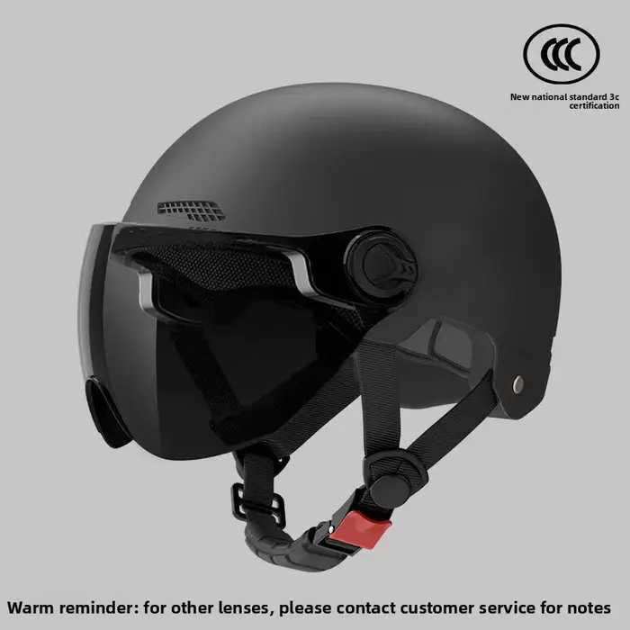 Casque de moto certifié 3C, casque demi-coque vintage classique, léger et renforcé, pour véhicule él