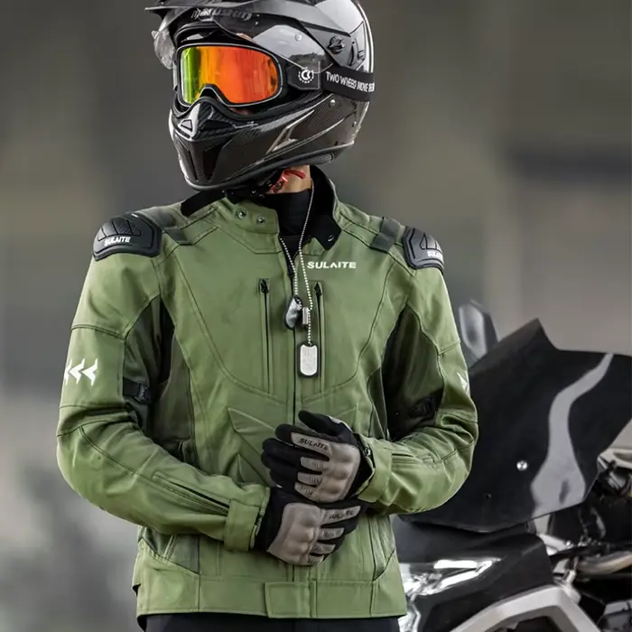 Ensemble de veste de moto respirante pour homme
