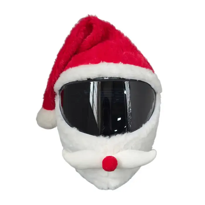 Housse de casque en peluche, personnage amusant, pour casque de moto intégral, housse décorative pou