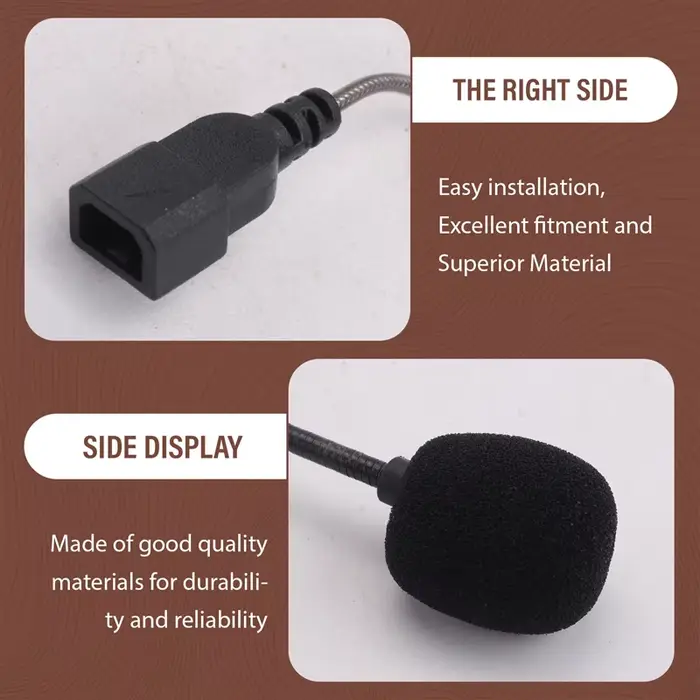 Fiable-pour Cardo PACKTALK Edge moto Bluetooth interphone Microphone cordon