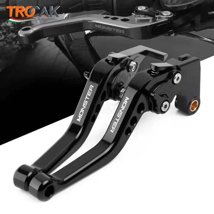 Leviers d'embrayage de frein courts réglables CNC pour moto DucSauMonster, 2022, 696, 695, 796, 400 