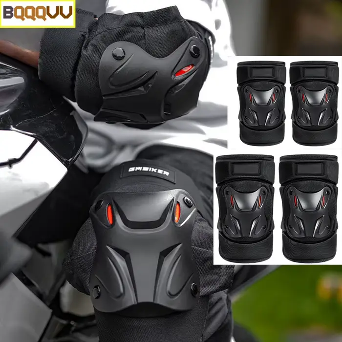 1 paire de genouillères de moto, genouillères de protection pour moto, tout-terrain, coudières de moto, Sports de plein air