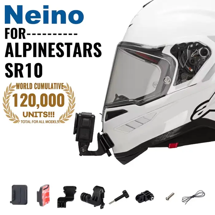 Support de mentonnière Neino ALPINESTARS pour caméra d'action dédiée au casque de moto SR10 pour GoP