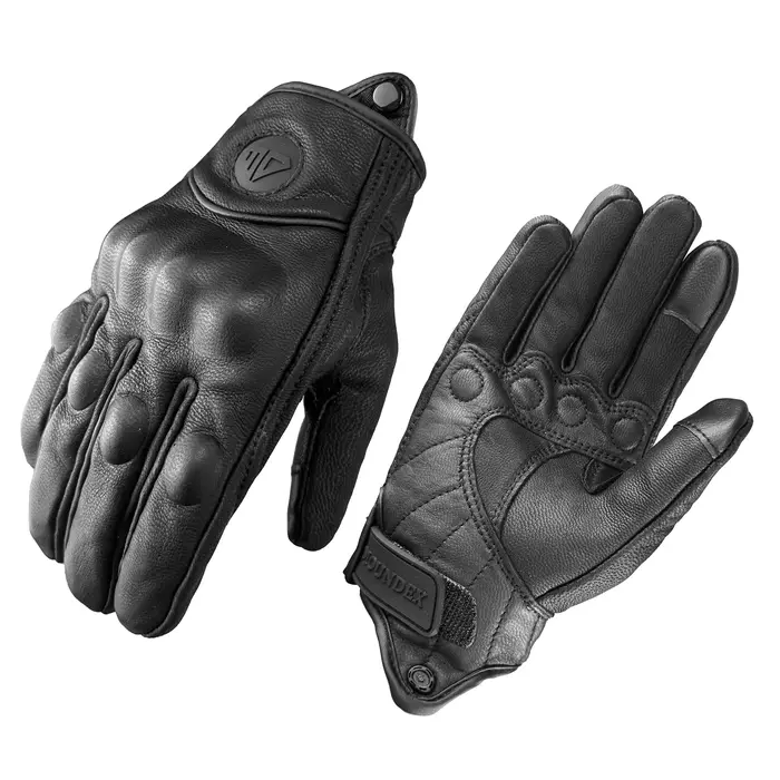 Gants de moto en cuir pour hommes et femmes, gants de cyclisme, moto, ATV, S 3XL, vélo, quatre saiso
