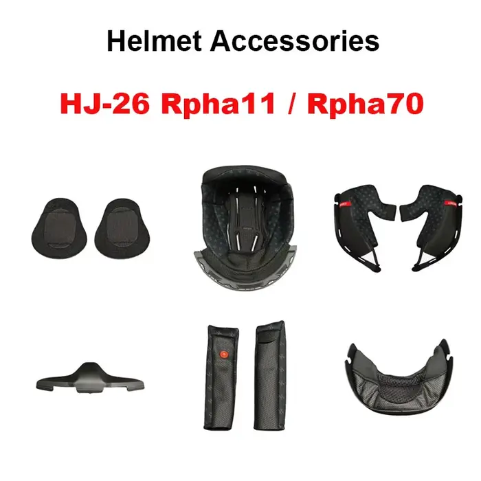 Cascos Moto HJC HJ-26 Base de casque menton maille Protection du nez RPHA70 RPHA11