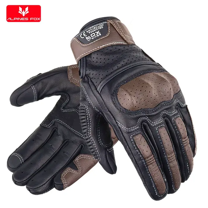 Gants de moto vintage pour hommes