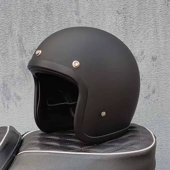 ORZ-Casque de Moto Ouvert Rétro, pour Scooter, Original, 3/4 Jet Casco, Approuvé par le DOT, Puzzles