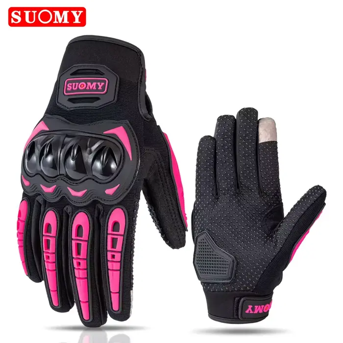 Suomy Lady rose gants de Moto femmes été maille respirant Motocross Moto Moto gants de course écran 