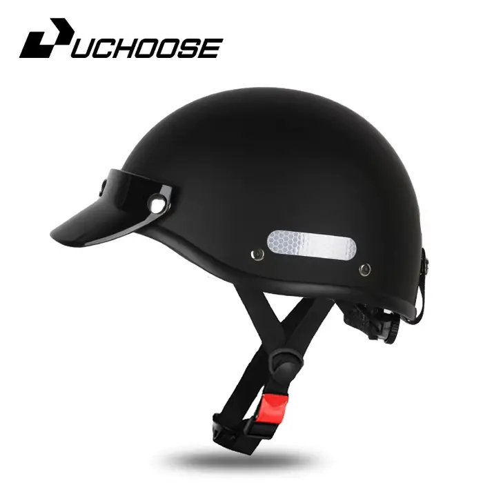 Casque de moto vintage ​ Demi-casque Cruiser pour hommes, femmes, adultes et enfants, toutes saisons