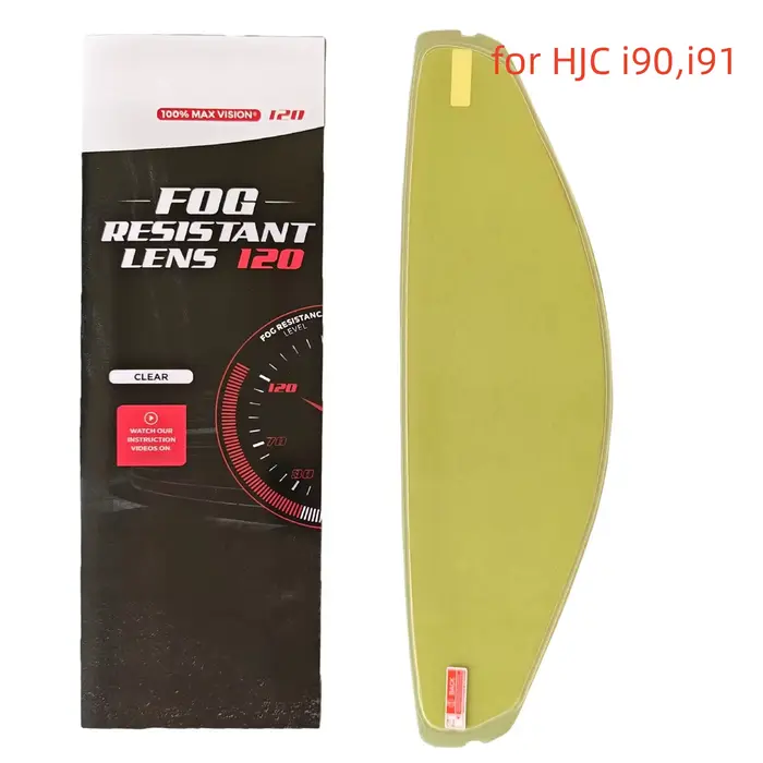 Film anti-buée HJ33 pour visière de casque de moto HJC i90, i91, insert anti-buée