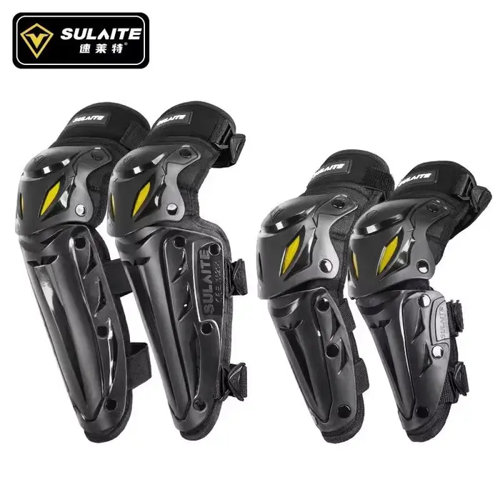 SULAITE-Genouillères épaisses pour moto, équipement de protection pour motocross, protège-coudes, ki