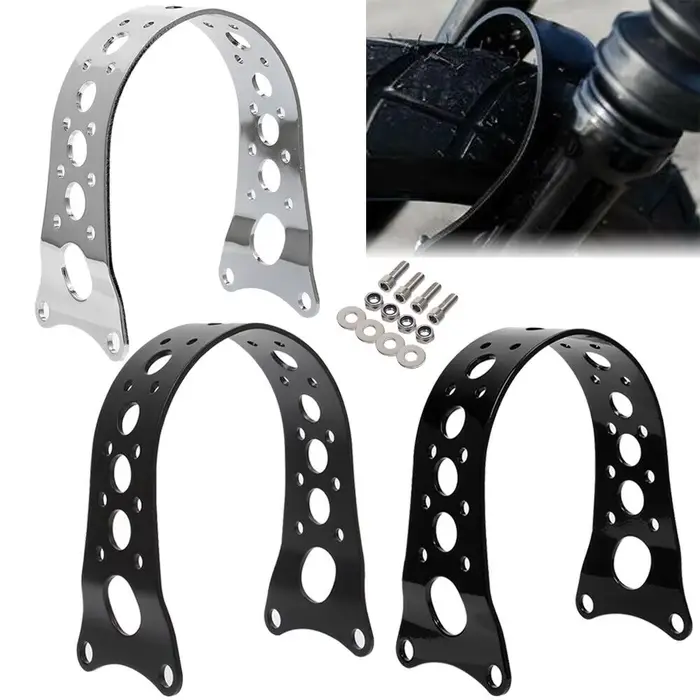 Support de garde-boue de fourche avant de moto étroit pour Harley Sportster Iron XL 883 1200 Dyna Lo