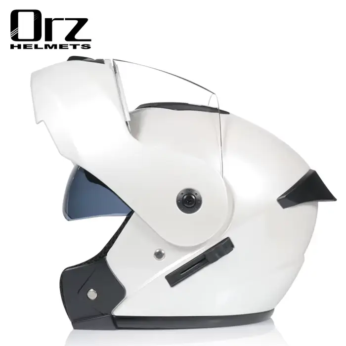 Casque de Moto à rabat modulaire, casque de course complet pour Scooter, casque de Moto, double visi