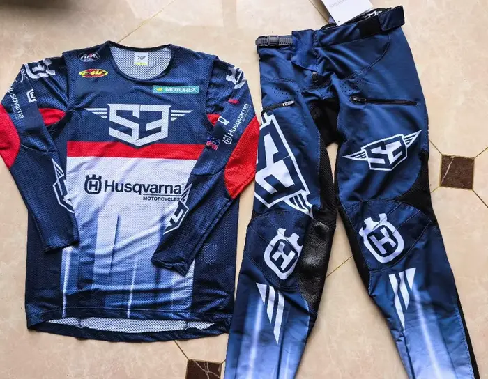 Husqvarna – ensemble d'équipement de Moto, combinaison haut tout-terrain MX Combo, maillot et pantal