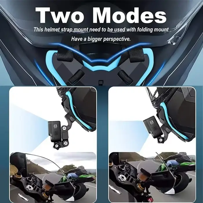Support de fixation pour mentonnière de casque de moto avec pince pour téléphone pour caméra d'action GoPro 11 10 9
