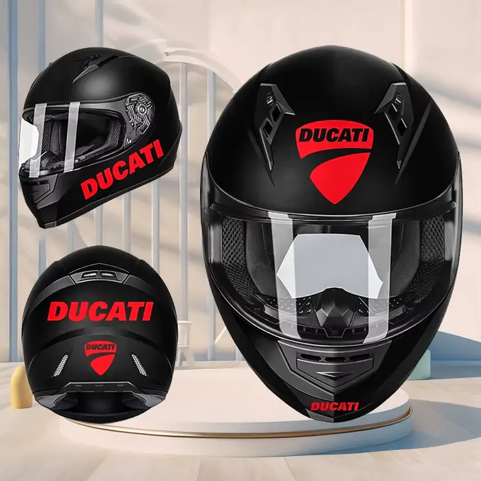 Kit d'autocollants pour casque de moto Ducati