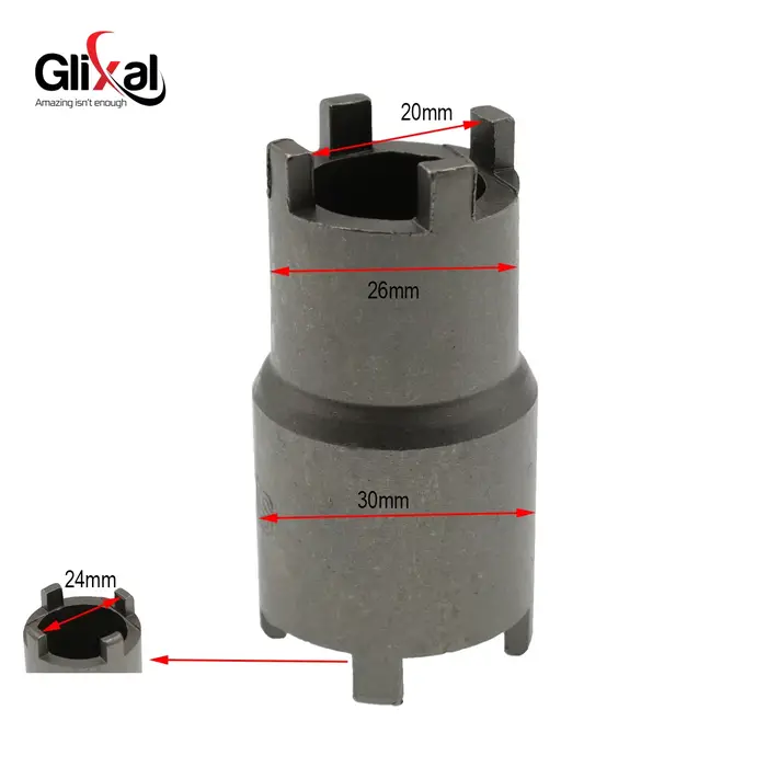 Glixal – outil de démontage d'écrou de verrouillage d'embrayage de 20 et 24mm, clé d'écrou de Spinne