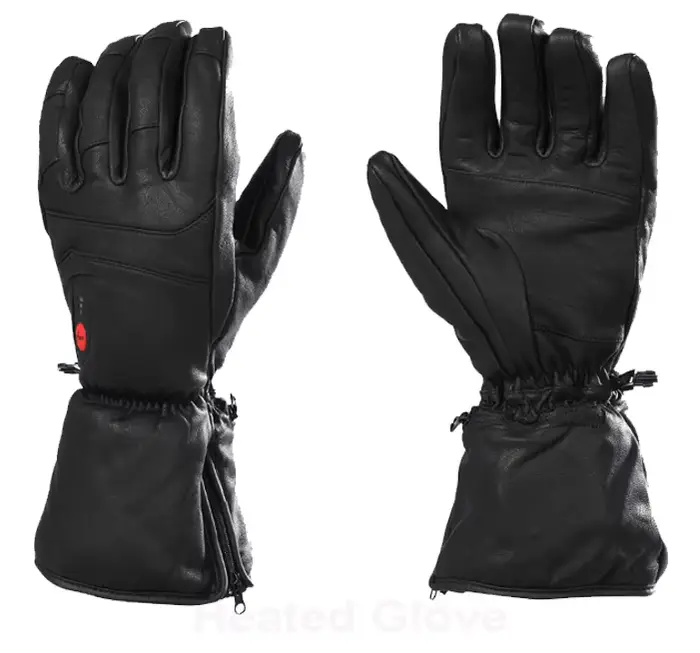 Savior – gants chauffants électriques en cuir, avec batterie, pour sport, ski, moto, équitation, pêc