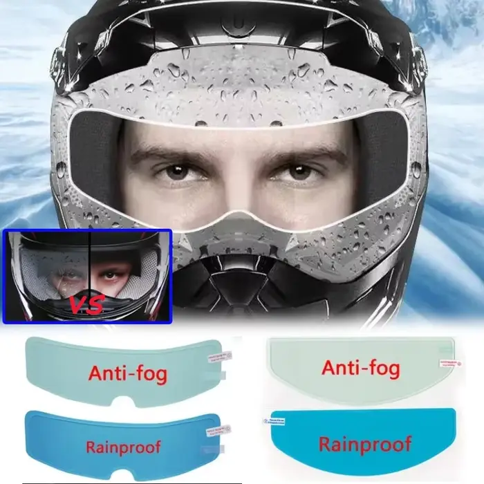 Film de pluie Transparent Anti-buée pour casque de moto