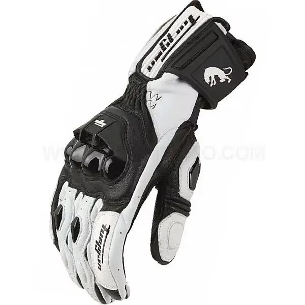 Gants de moto en cuir véritable pour hommes, coupe-vent, pour équitation en plein air, Motocross, éc