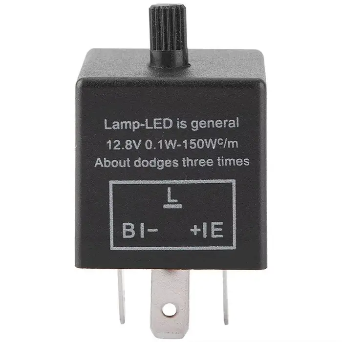 Relais de clignotant LED réglable 12v, 3 broches, clignotants de moto, convertisseur de clignotant, 