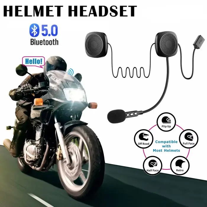 SK-BB04 casque de moto Bluetooth casque Scooter casque mains libres parlant connecter à GPS MP3 musi