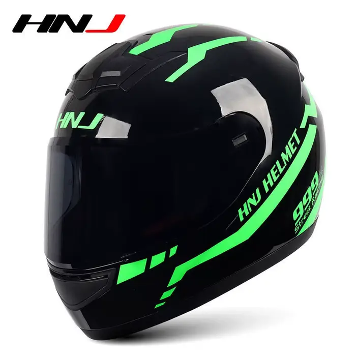 Casque de Moto oreille casque de Moto personnalité HNJ casque de Moto intégral casque de Motocross u
