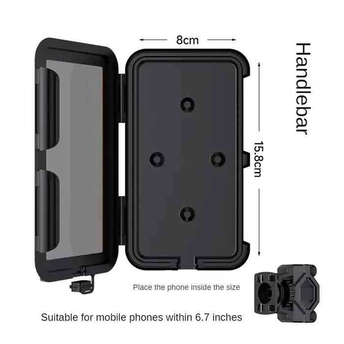 Support de téléphone pour Moto, étui étanche pour vélo, Support de guidon, étui étanche pour Scooter