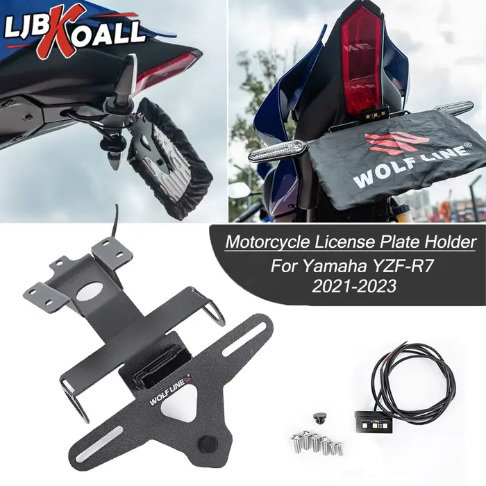 Support de plaque d'immatriculation arrière pour Yamaha YZF-R7 (2021-2023) – Éliminateur de garde-bo