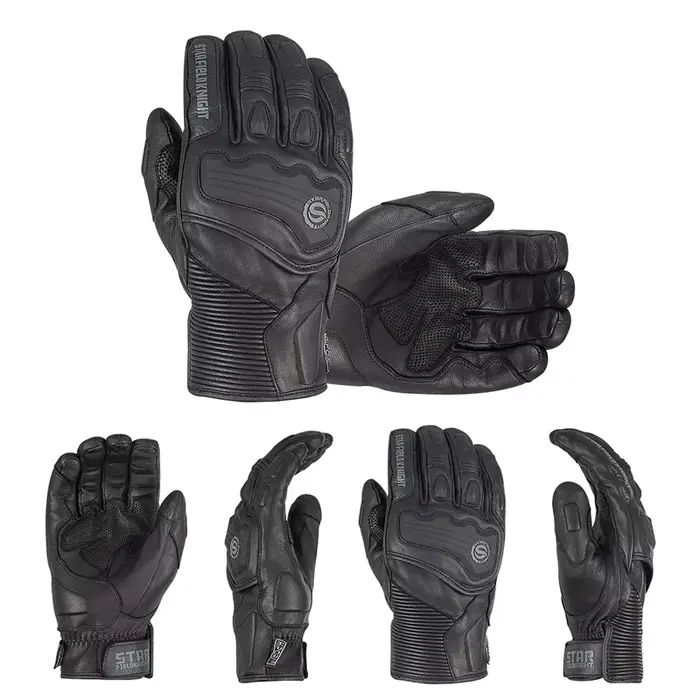 SFK gants de moto imperméables en cuir véritable équipement de Protection résistant au froid hommes 