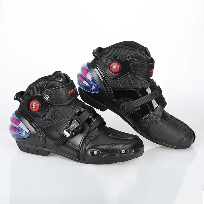 Riding Tribe Bottes de moto pour hommes Bottes de course de motocross Chaussures de moto pour protég