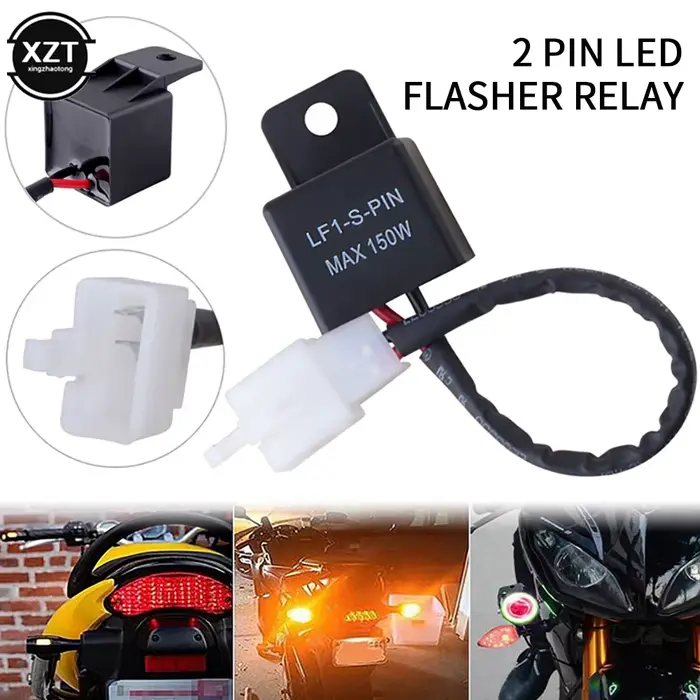 Clignotant LED électronique pour Honda Kawasaki Suzuki Yamaha, moto, moteur, clignotant, ampoule, hy