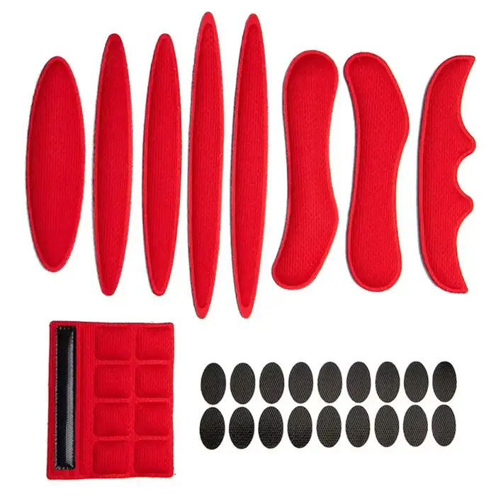 1 ensemble Kit de rembourrage de casque 27 pièces remplacement de vélo ensemble de coussinets en mou