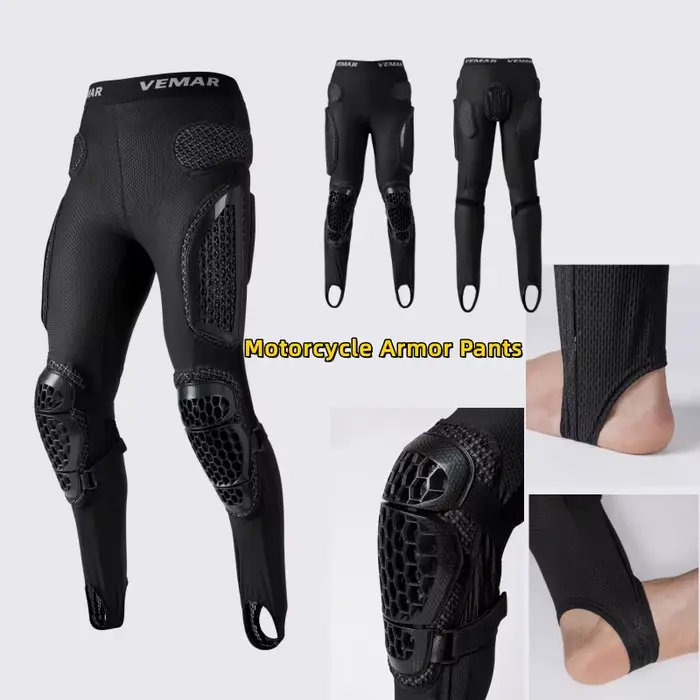 Pantalons de protection d'été pour moto pour hommes
